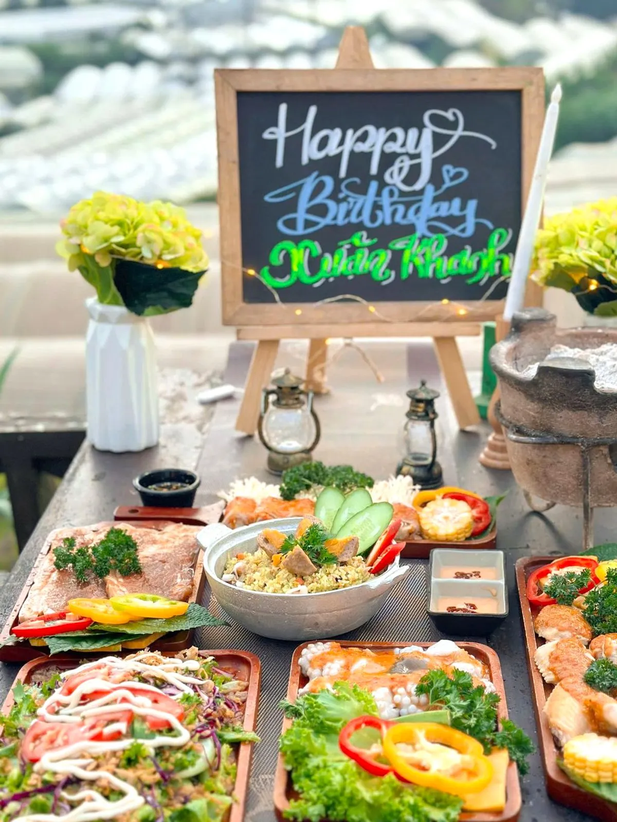 Quán nướng lẩu Đà Lạt giá rẻ - set nướng và lẩu tại bàn