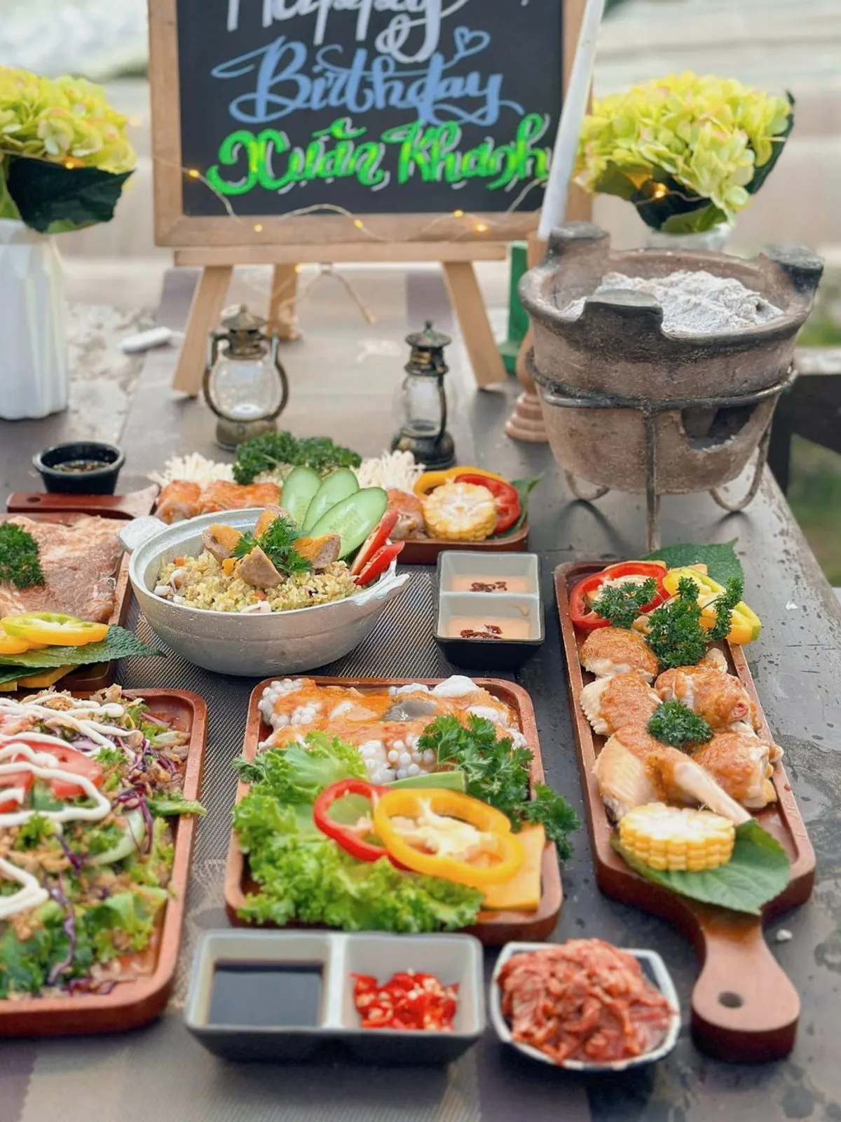 Quán nướng Đà Lạt gần chợ đêm - nướng BBQ view đèn phố