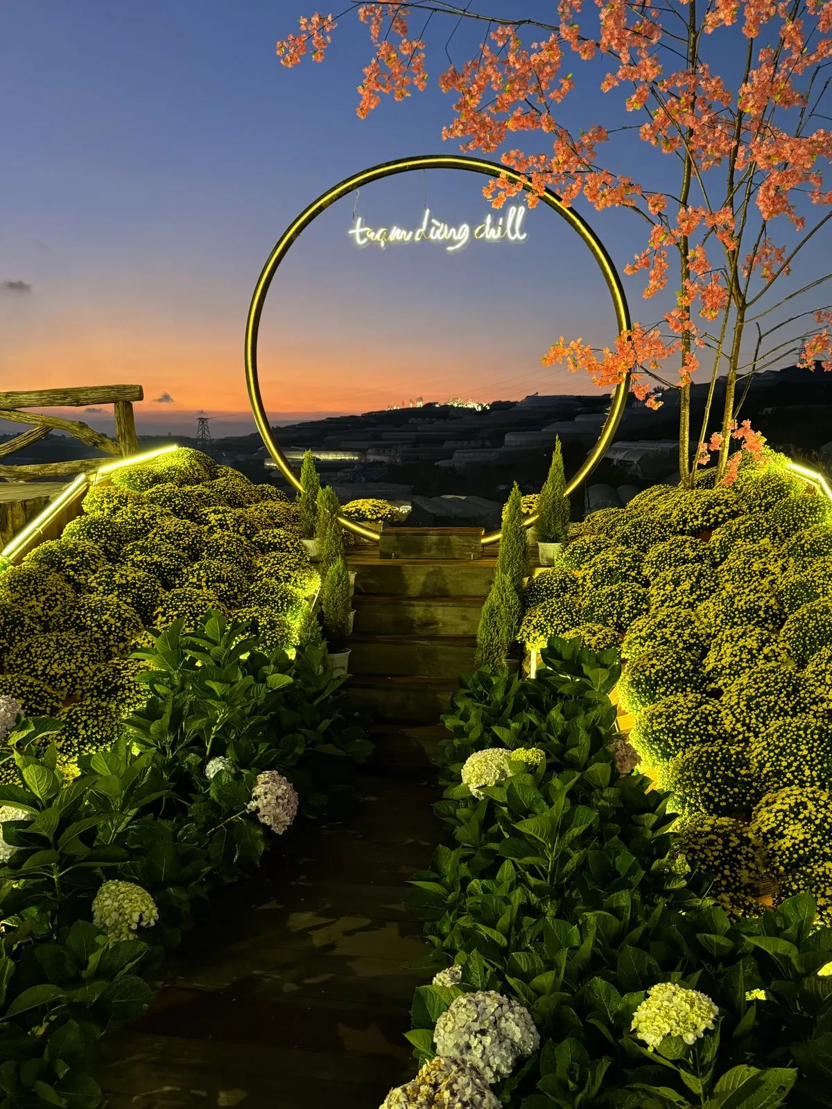 Quán Nướng Đà Lạt Menu Đa Dạng - không gian quán nướng về đêm Đà Lạt