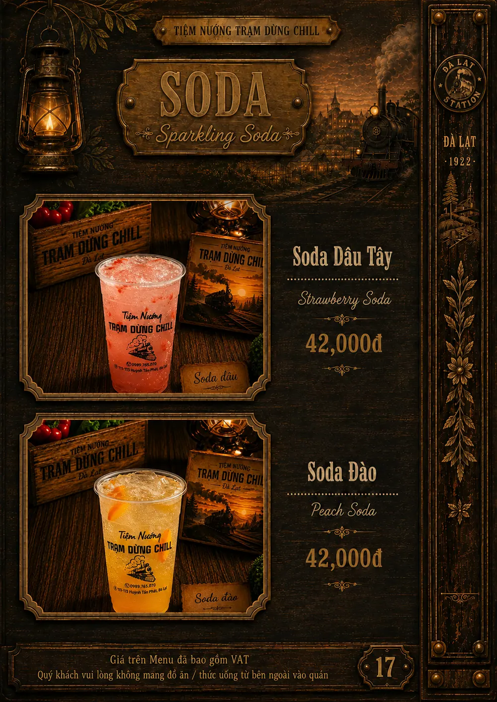 Soda: soda dâu tây, soda đào